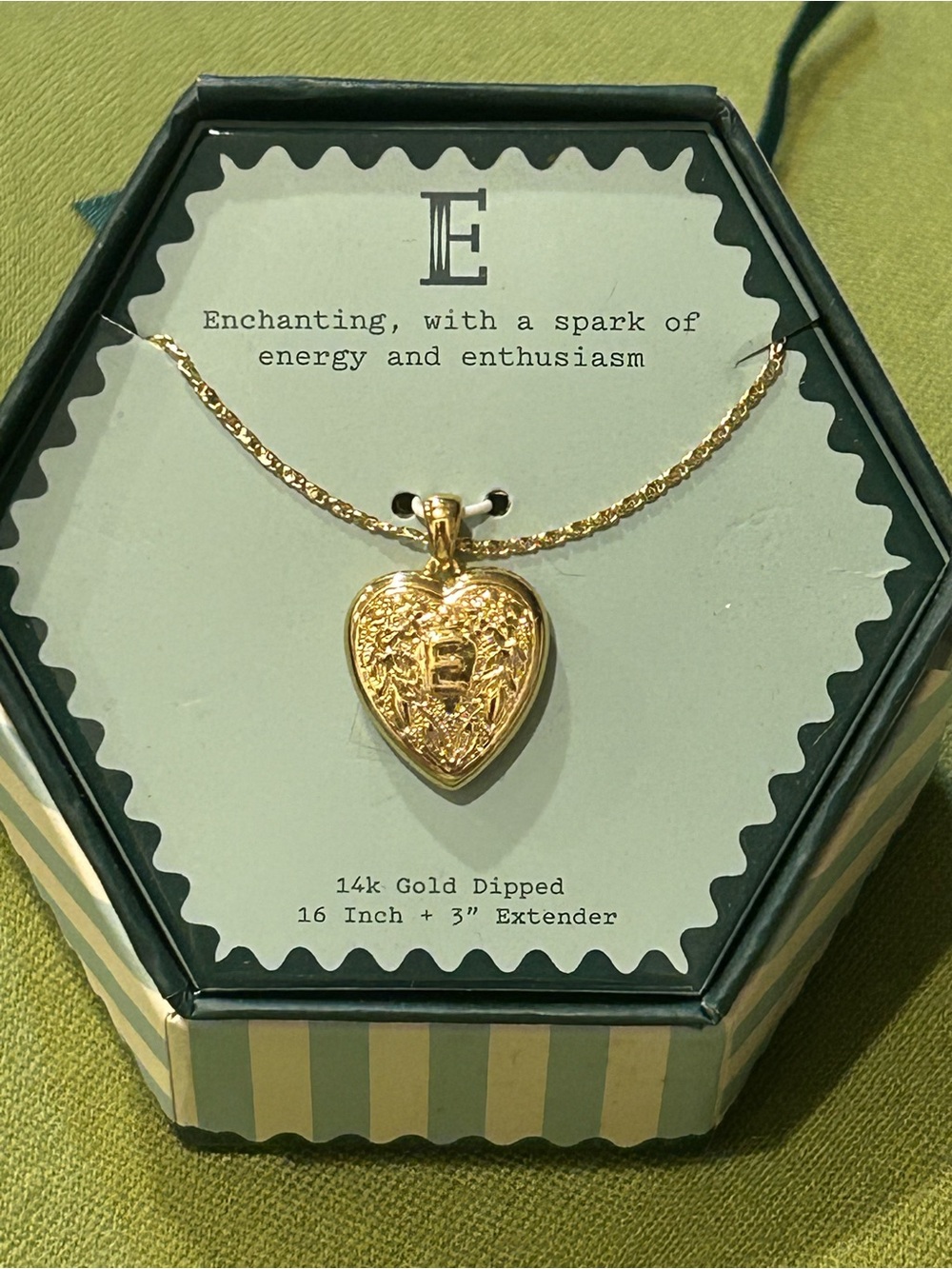 NIB E necklace